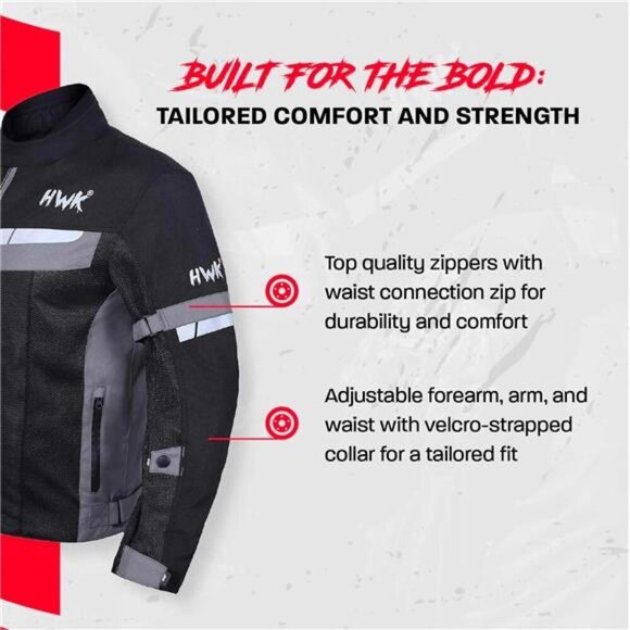 Mesh Motorcycle Jacket Riding Air Motorbike Jacket Biker CE Armored Breathable - Picture 4 of 8